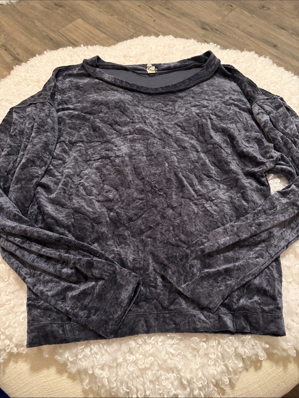 Free People We the Free velour blouse xs